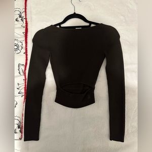 Perfect condition Wilfred top from aritzia | a dark green colour | size xxs